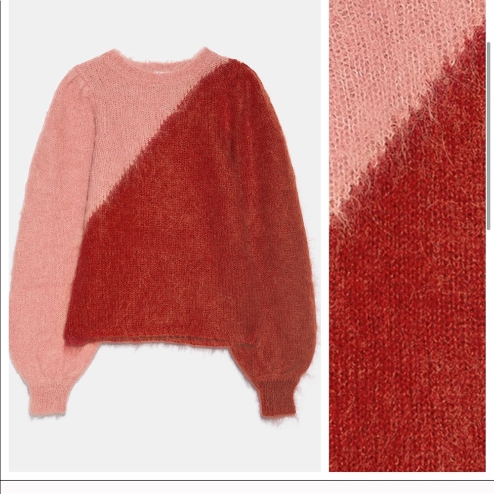 NWT Zara limited edition two-toned sweater
